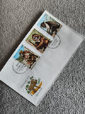 Lettre Premier Jour Guinée-Bissau singes Macacos Africanos 1983 philatélie (Ref