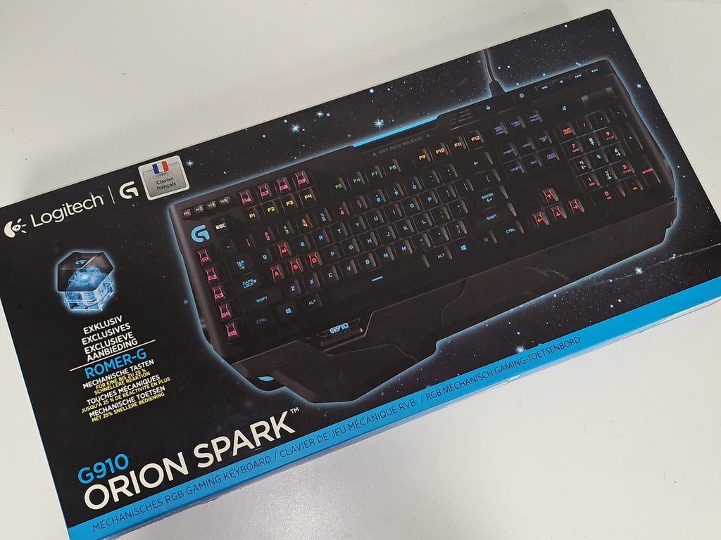 Boîte vide originale pour clavier Logitech G910 Orion Spark, emballage Logitech
