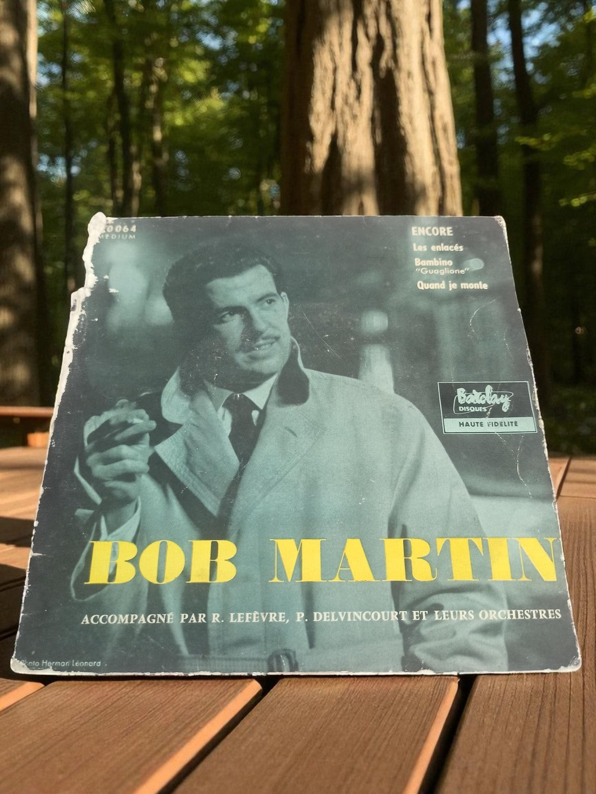 Vinyle 45 tours Bob Martin ancien rétro Barclay pochette vintage musique