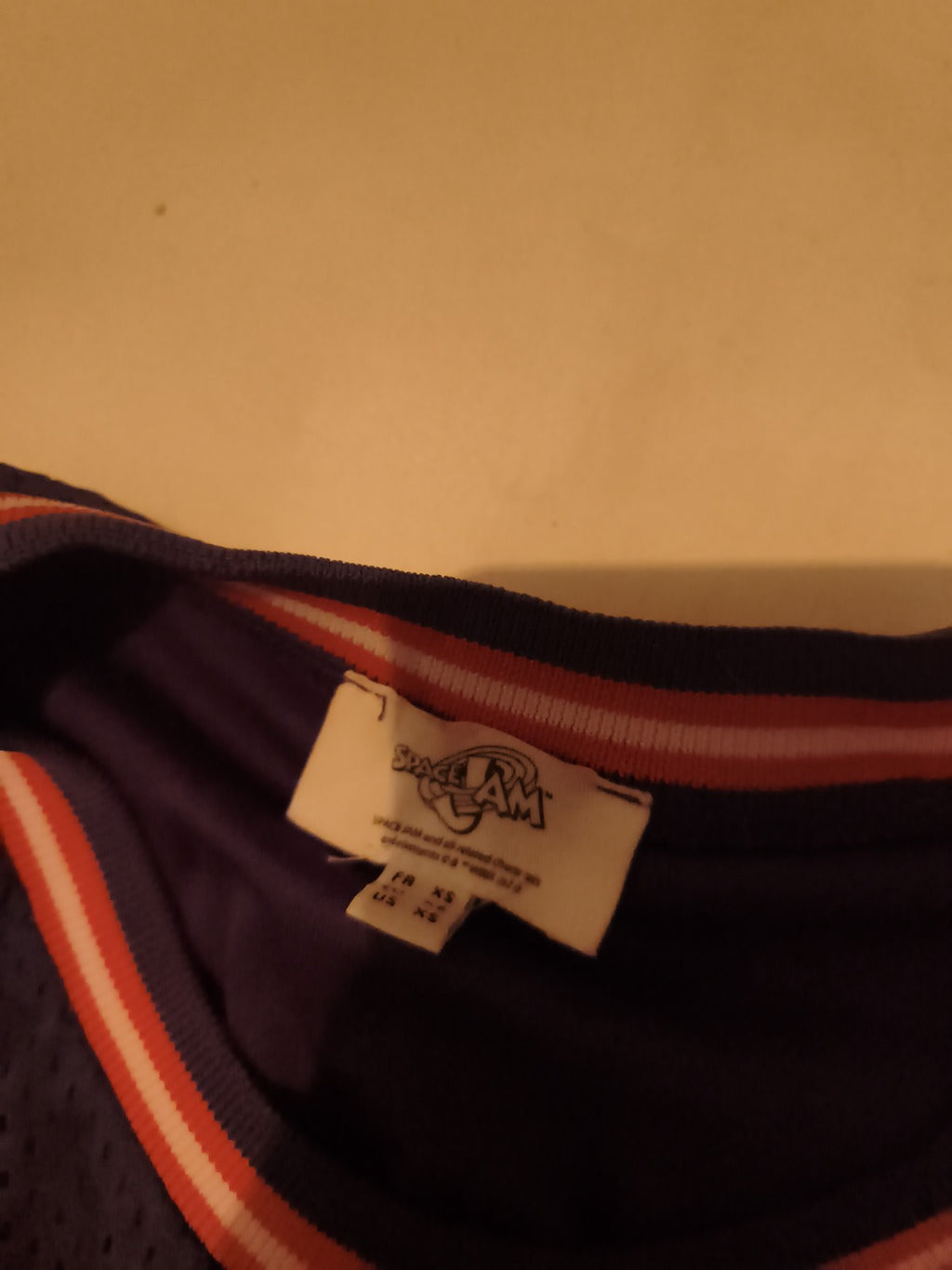 Maillot Space Jam Bugs Bunny bleu XS débardeur Looney Tunes basket