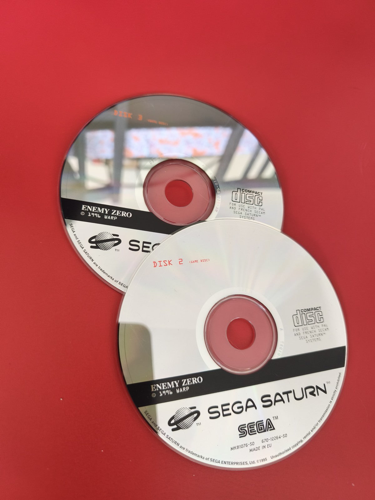 Enemy Zero Sega Saturn CD 2 et 3 jeu vidéo original disques seuls occasion
