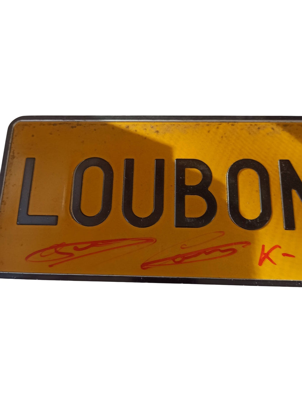 Plaque commémorative rallye LOUBON 1988 1994 signée vintage sport auto années 90