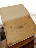 Plan ancien Marseille années 1930-40 travaux publics hydraulique document vintag
