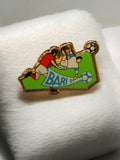 Pin's vintage football Bari 91 émaillé doré ancien coupe d'Europe rare