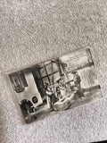 Carte postale CPA Maison Alsacienne Nancy costumes traditionnels noir et blanc