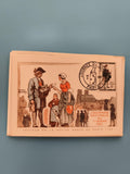 Carte philatélique illustrée Journée du Timbre 1961 Paris, oblitération 1er jour