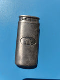 Ancien briquet publicitaire métal, motif animal, à restaurer, collection