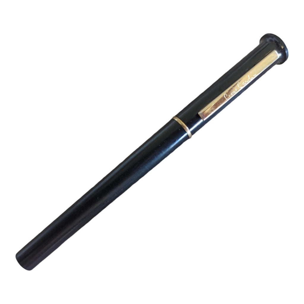 Stylo plume vintage Pierre Cardin noir, édition collector, finition dorée