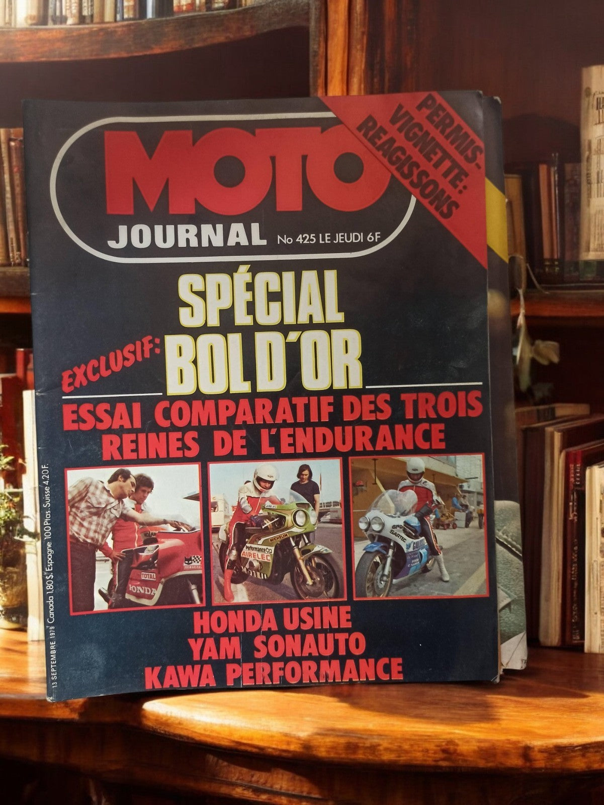 Magazine Moto Journal n°425 Spécial Bold'Or années 80 rétro presse moto vintage