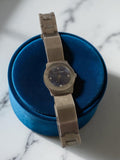 Montre homme Renault Sport vintage, bracelet aspect métal, à restaurer