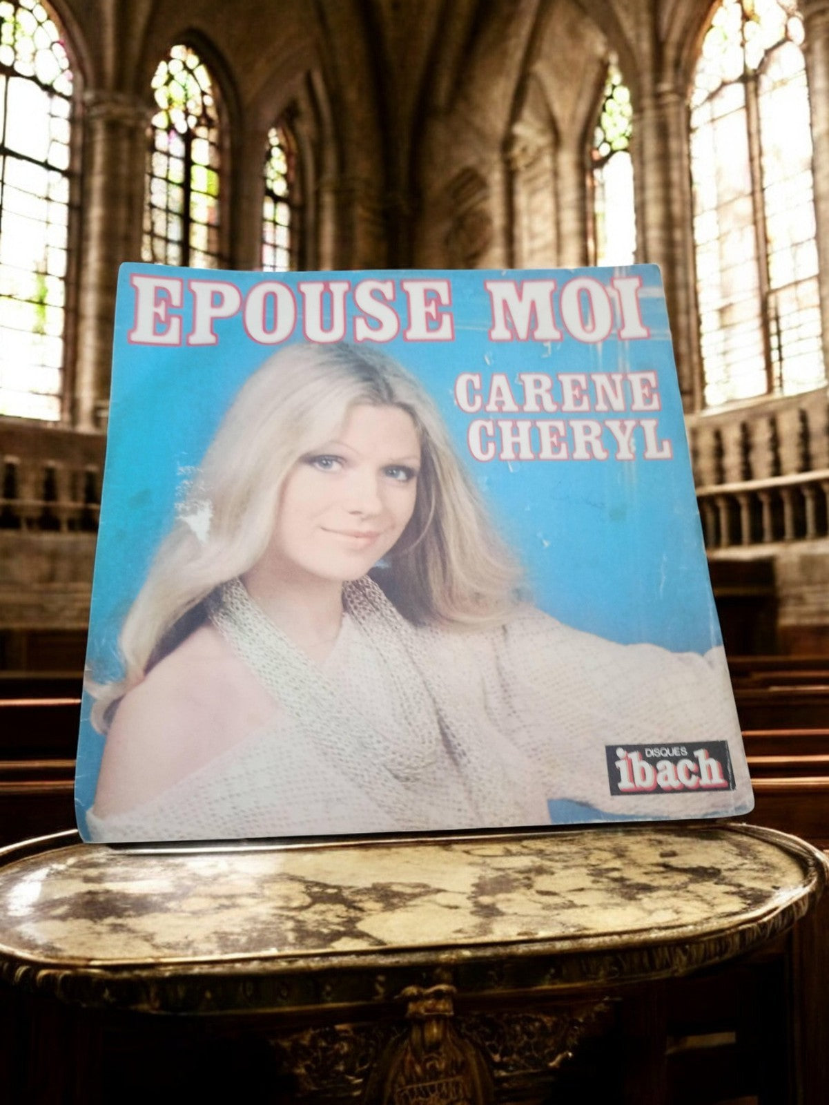 Vinyle 45 tours Carene Cheryl Epouse Moi vintage, pochette Disques Ibach