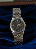 Montre homme Sharex Citizen Solar-Tech vintage WR 10 Bar noir acier ancien