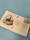 Enveloppe FDC Premier Jour d?Émission Port Breton illustration couleur (Ref 11)