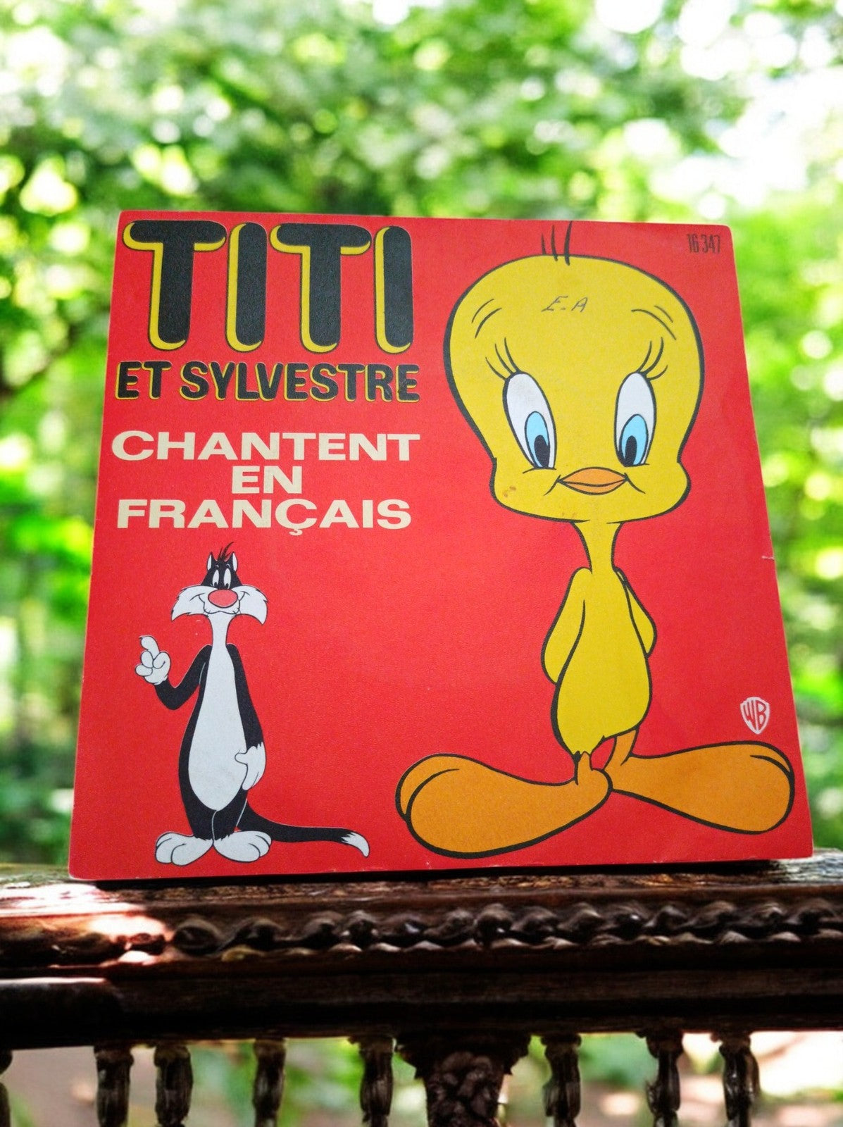 Vinyle 45 tours Titi et Sylvestre chantent en français vintage Looney Tunes