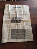 Journal ancien L’Humanité F. Mitterrand présidentielle XXe siècle vintage presse