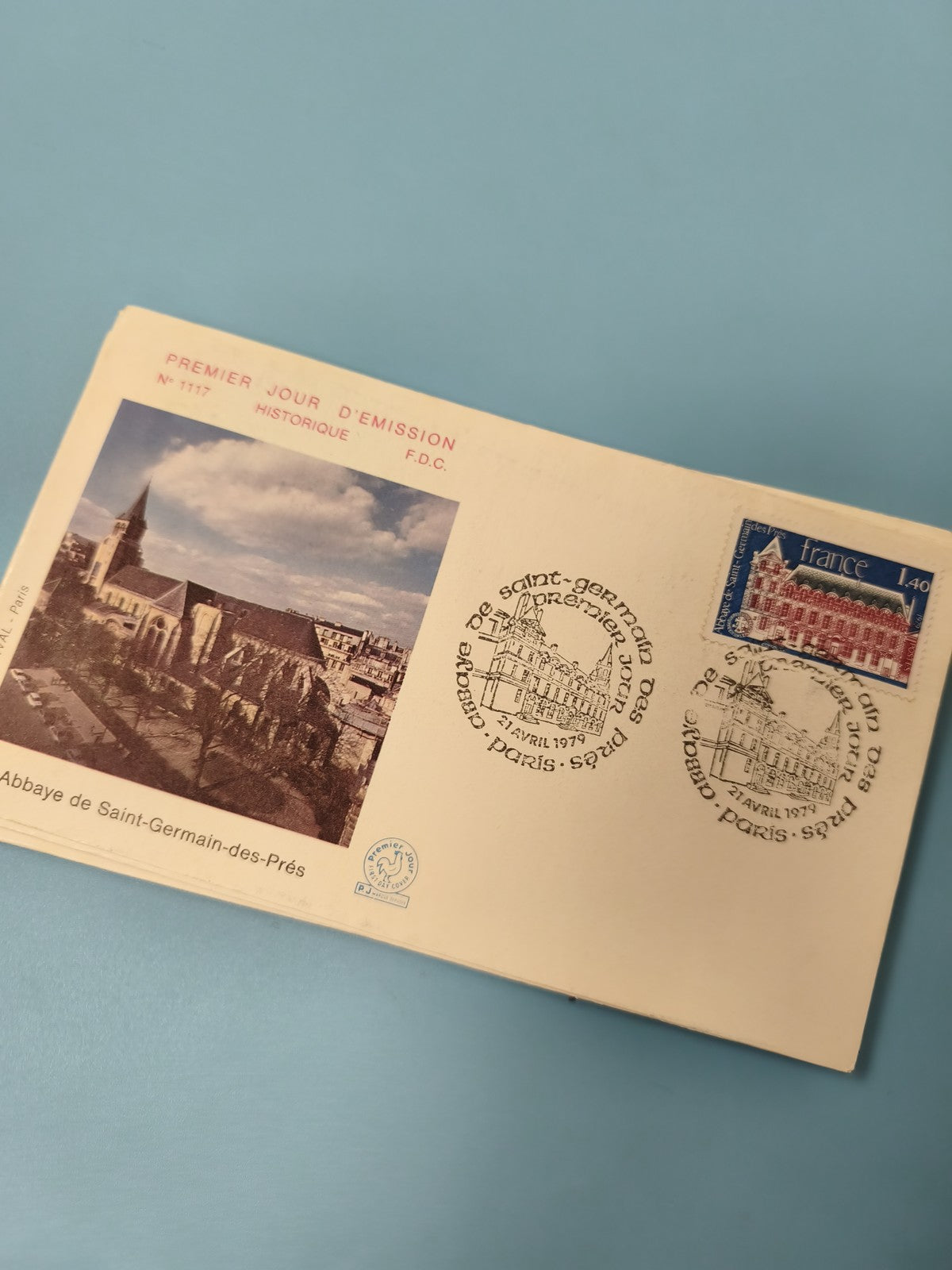 Enveloppe FDC Premier Jour d'Émission Abbaye Saint-Germain-des-Prés Paris Timbre