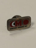 Pin's ancien CMO rétro, badge vintage collection, objet publicitaire original