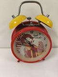Réveil mécanique vintage Ronald McDonald rouge jaune fonctionnel collection