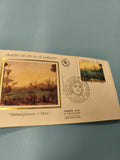 Enveloppe premier jour FDC Claude Gellée Le Lorrain Embarquement à Ostie timbre