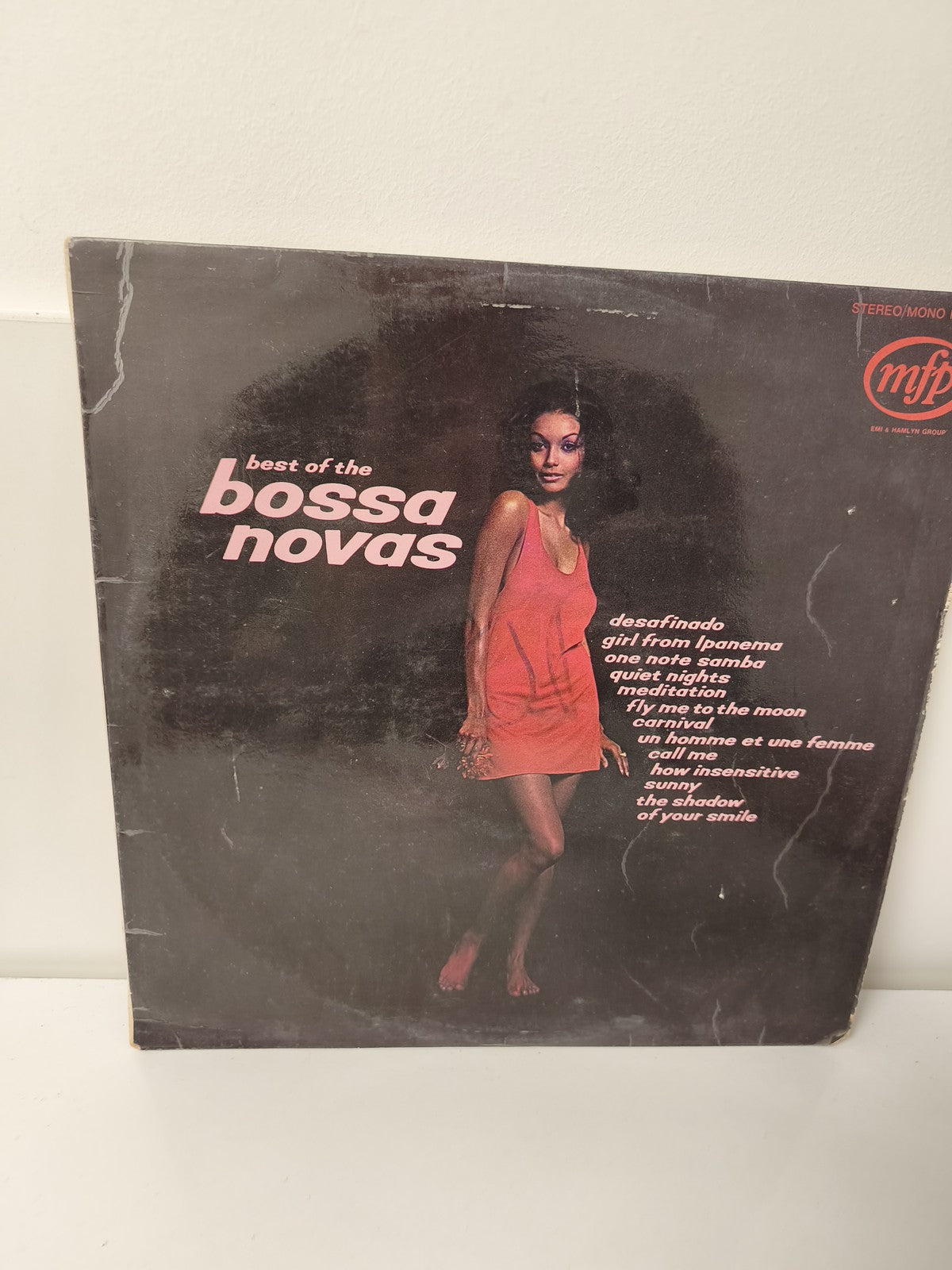 Vinyle 33 tours ancien bossa nova rétro, disque vintage musique brésilienne rare