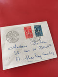 Ancienne enveloppe timbrée Conseil de l?Europe Strasbourg philatélie vintage