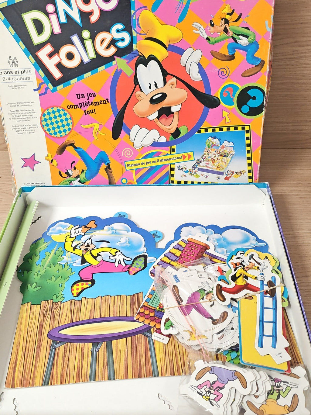 Jeu de société MB Disney Dingo Folies complet ou à compléter occasion famille en