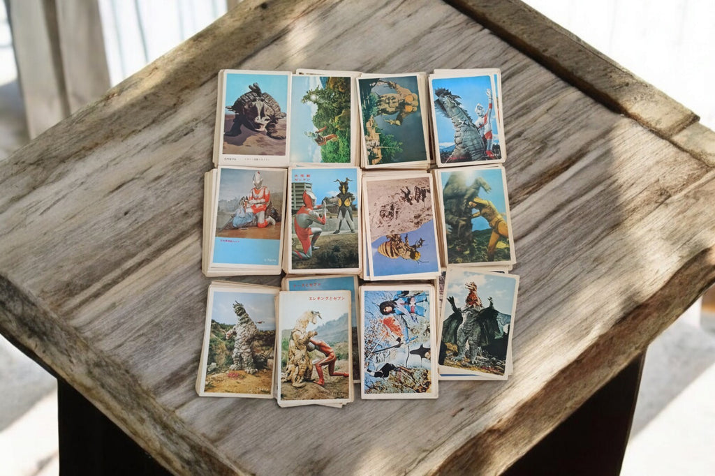 Cartes photos Ultraman Kaiju vintage, lot officiel, série japonaise, Tokusatsu