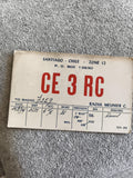 Carte QSL radio ancienne CE3RC Chili Santiago 1974 radioamateur vintage