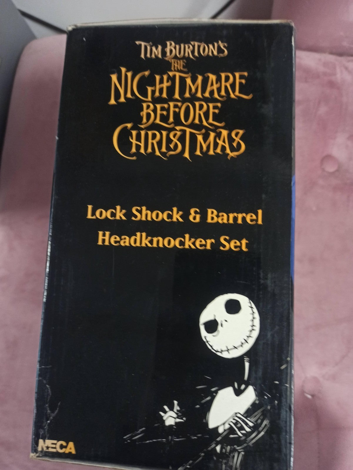 Statuette Headknocker NECA Nightmare Before Christmas boîte, figurines main pein