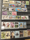 Lot de timbres île Maurice multicolores, thèmes variés, format standard, d'occas