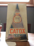 Paquet lessive Catox vintage 1950 déco rétro pub française lave sans effort