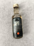 Miniature whisky Clan Campbell 12 ans partiellement remplie, étiquette noire