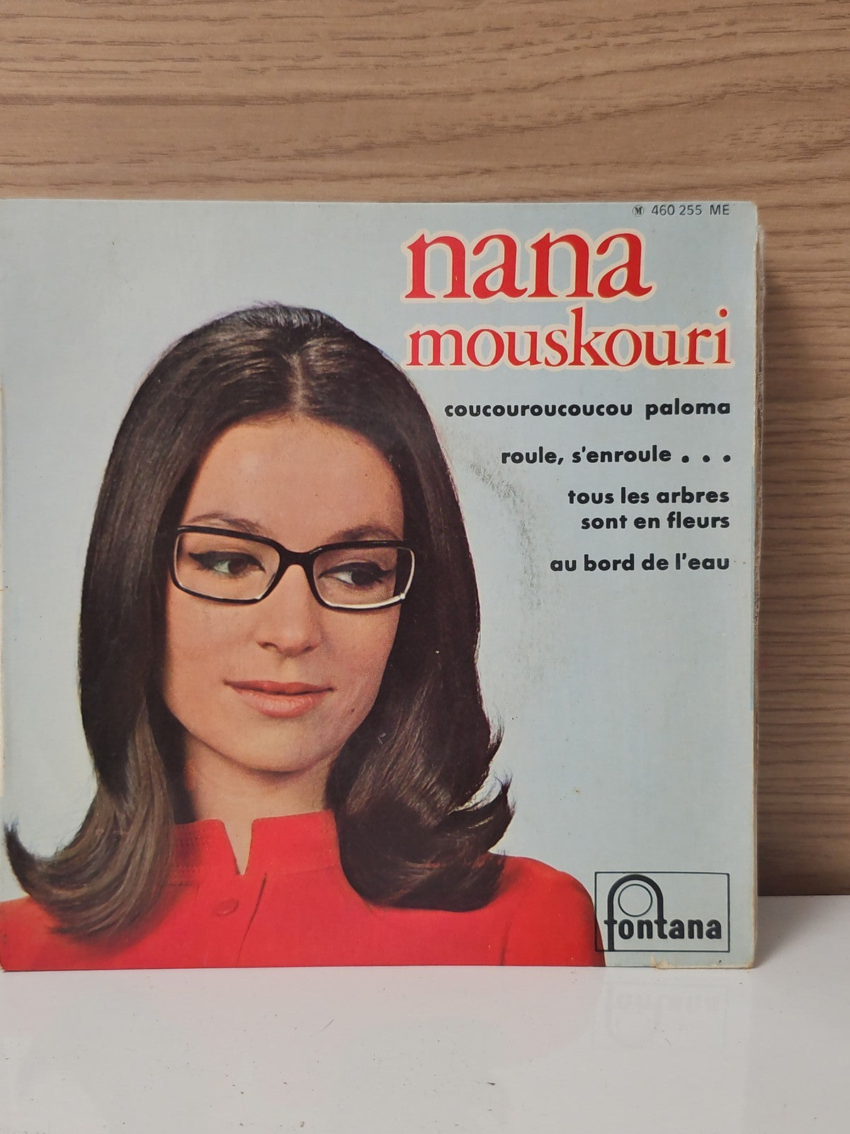 Vinyle 45 tours rétro ancien Nana Mouskouri disque collection chanson française