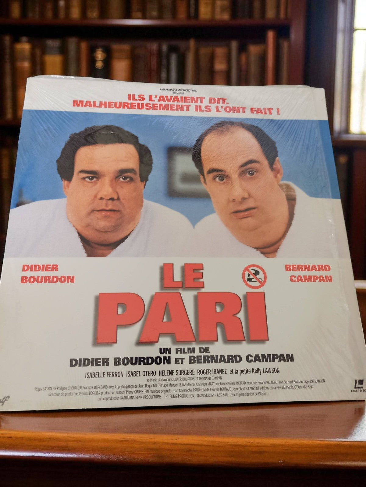 Laserdisc Le Pari vintage film ancien Didier Bourdon Bernard Campan rétro