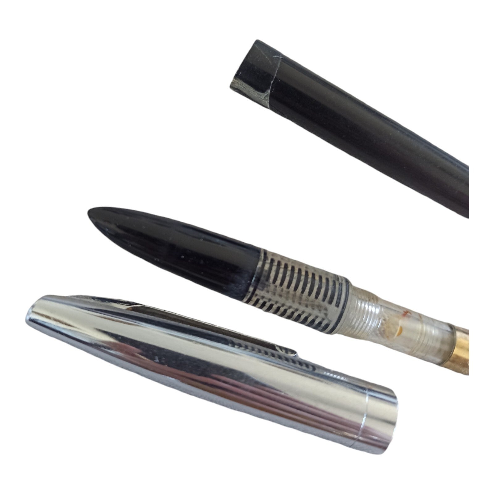 Stylo plume Everflow vintage capuchon métal finition noire