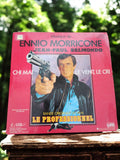 Vinyle 45T Ennio Morricone Le Professionnel Vintage Jean-Paul Belmondo Rare