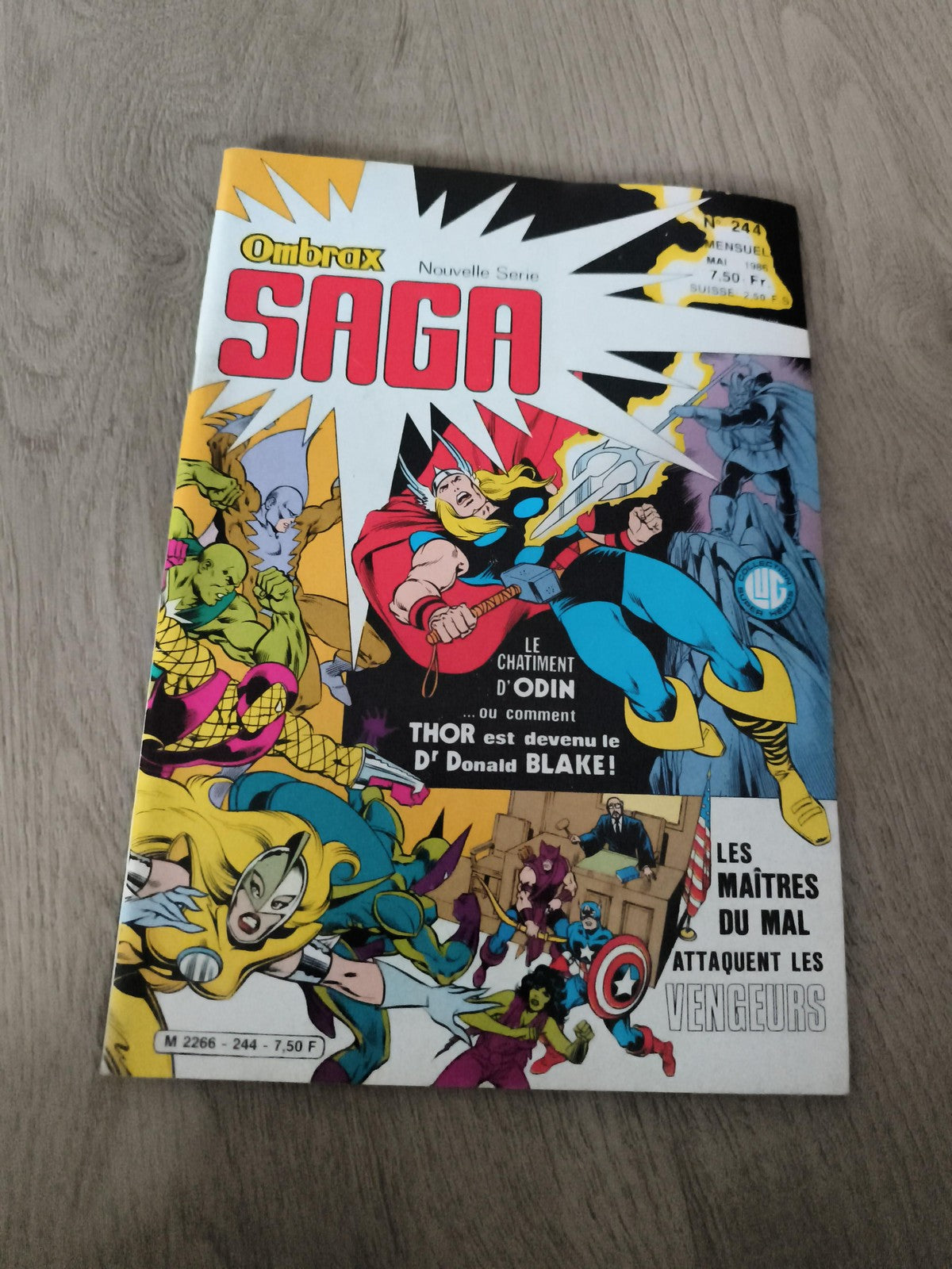 Comic Ombrax Saga n°244 ancien Thor Avengers Marvel vintage