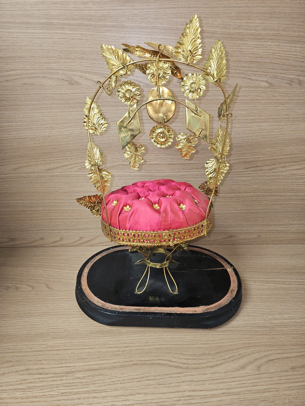 Globe de mariée sous dôme, décor intérieur mariage France XIXe époque Napoléon I