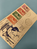 Ancienne enveloppe FDC Vietnam 1961, timbres illustrés, premier jour Saigon