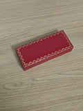 Boîte vide originale pour stylo de la marque Cartier, étui rouge authentique