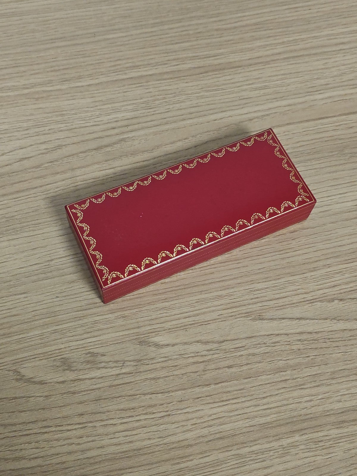 Boîte vide originale pour stylo de la marque Cartier, étui rouge authentique