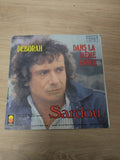 Disque vinyle 45 tours ancien rétro Michel Sardou collection vintage musique