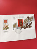 Enveloppe philatélie timbre URSS 50e anniversaire Héros de l?Union Soviétique