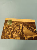 Carte postale ancienne Dinant vue générale citadelle timbre Belgique vintage CPA