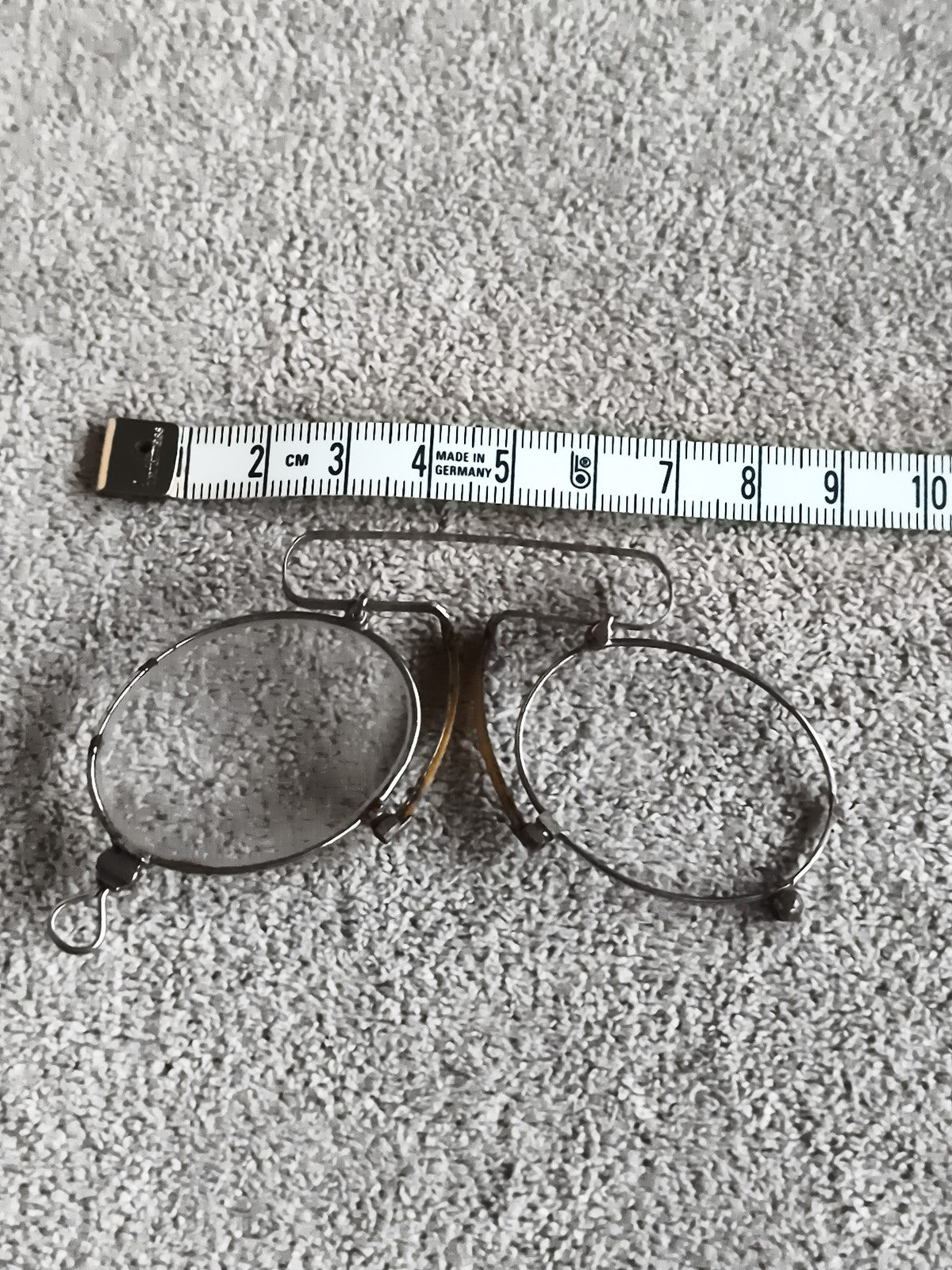 Pince-nez ancien lunettes vintage monture métal rondes début XXe rétro