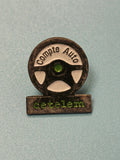 Pin's vintage Cetelem Compte Auto ancien, logo volant, collection automobilia