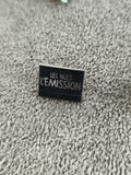 Pin's Les Nuls L'Émission vintage badge noir (Ref 8) années 90 TV culte