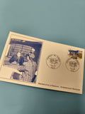 Enveloppe FDC premier jour émission timbre La Poste Paris 1991 illustration bleu