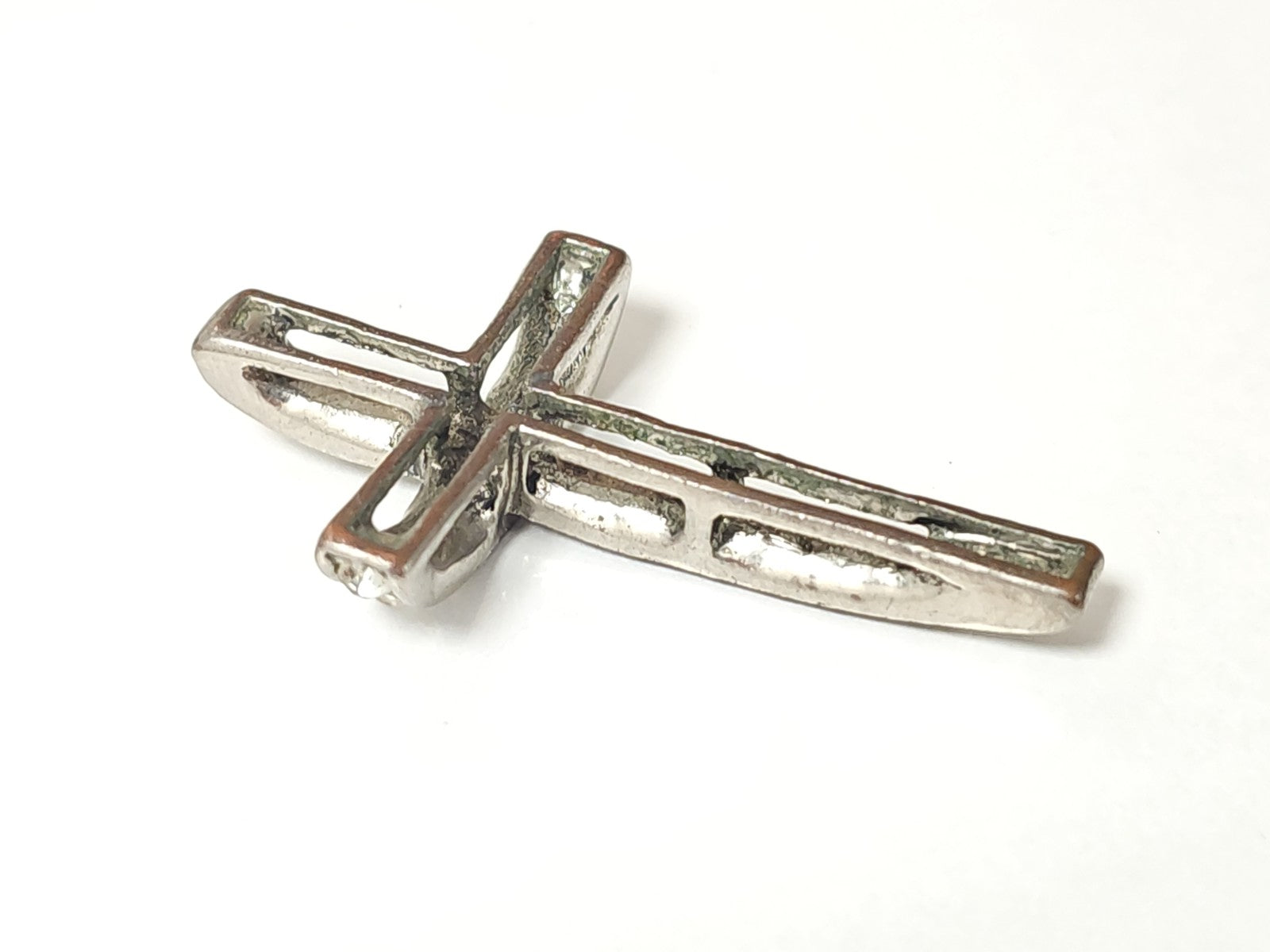 Vintage pendentif croix ancienne catholique rétro pour collection religieuse