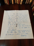 Lettre manuscrite ancienne 1943 Seconde Guerre WW2 à Margot vintage